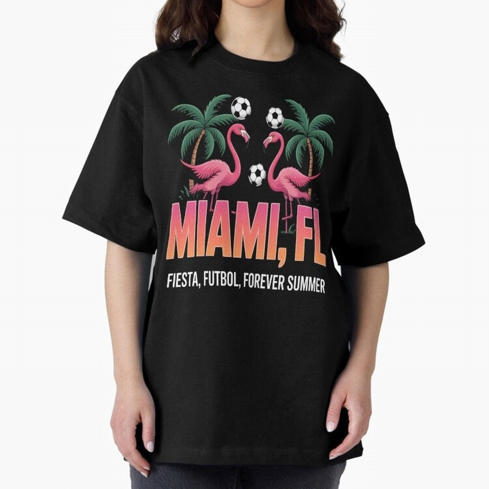 2026 soccer city - Miami FL - canada soccer - mexico soccer - north america soccer - 2026 soccer - world football 2026 - funny soccer shirt - patriotic soccer - sarcastic soccer Oversized T-Shirt Show Support during Match Day Hype around FIFA World