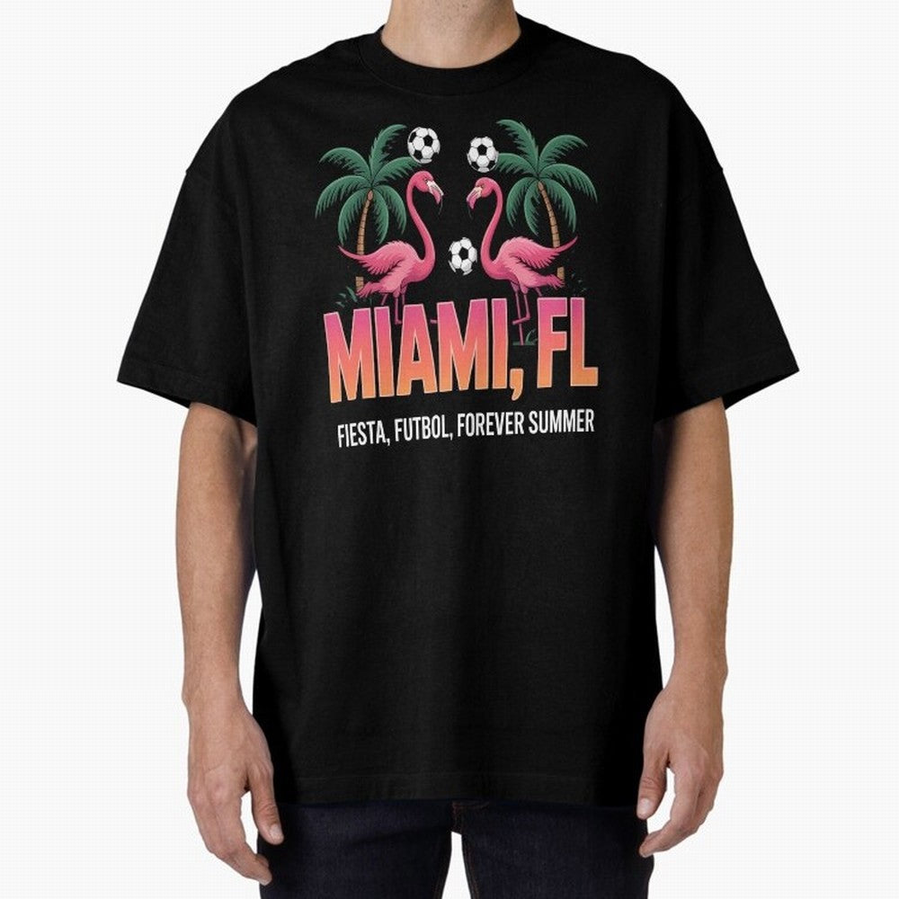 2026 soccer city - Miami FL - canada soccer - mexico soccer - north america soccer - 2026 soccer - world football 2026 - funny soccer shirt - patriotic soccer - sarcastic soccer Oversized T-Shirt Show Support during Match Day Hype around FIFA World