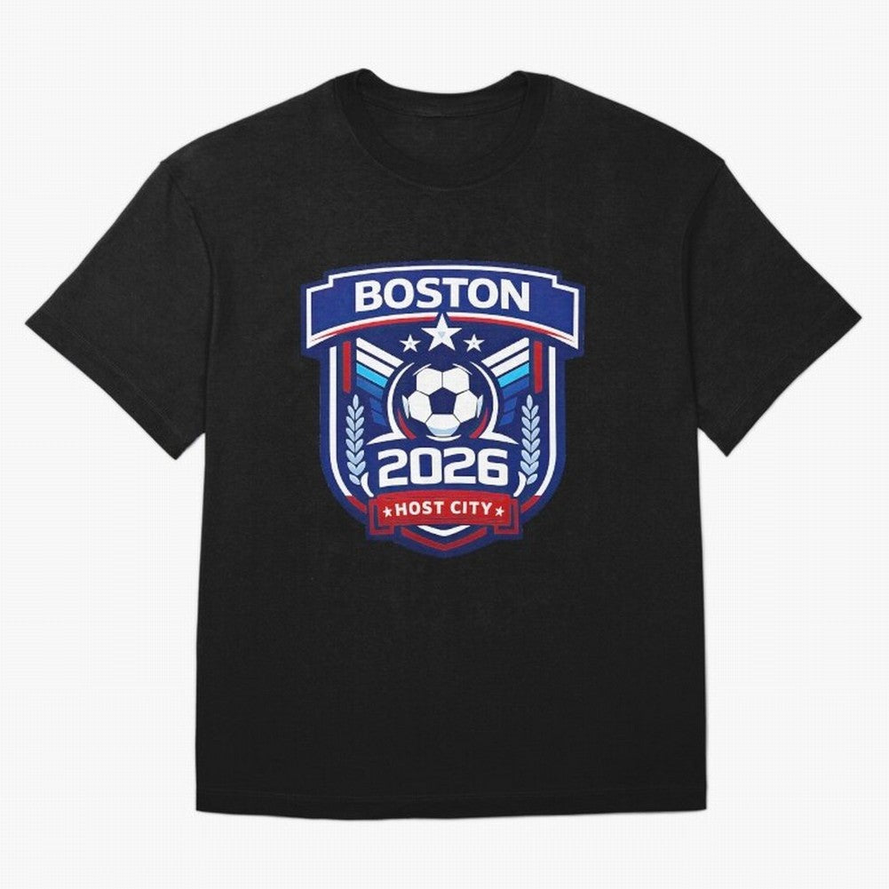 Boston 2026 Host City Welcoming the World Cup Oversized T-Shirt Elevate Match Day Hype around FIFA World Cup 2026 USA Canada Mexico, CR7 and Messi, England, Fan Favorite Moments, National Team Passion, Big Match Drama and Soccer History; Built for