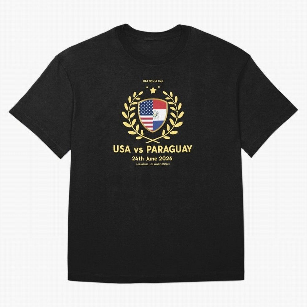 Copy of FIFA World Cup - USA v Paraguay Oversized T-Shirt Wear the Spirit of the FIFA World Cup 2026 USA Canada Mexico Journey through Cristiano Ronaldo, Haaland and CR7 Highlights, Germany Pride, Sports Nostalgia, International Competition, Famous