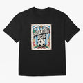 Argentina World Cup 2026 Filete Porte?o Vintage Football Poster - Buenos Aires Folk Art Fan Design Oversized T-Shirt Celebrate the Road through FIFA World Cup 2026 Spirit, Celebrating England, France and Netherlands, Haaland, Football History,