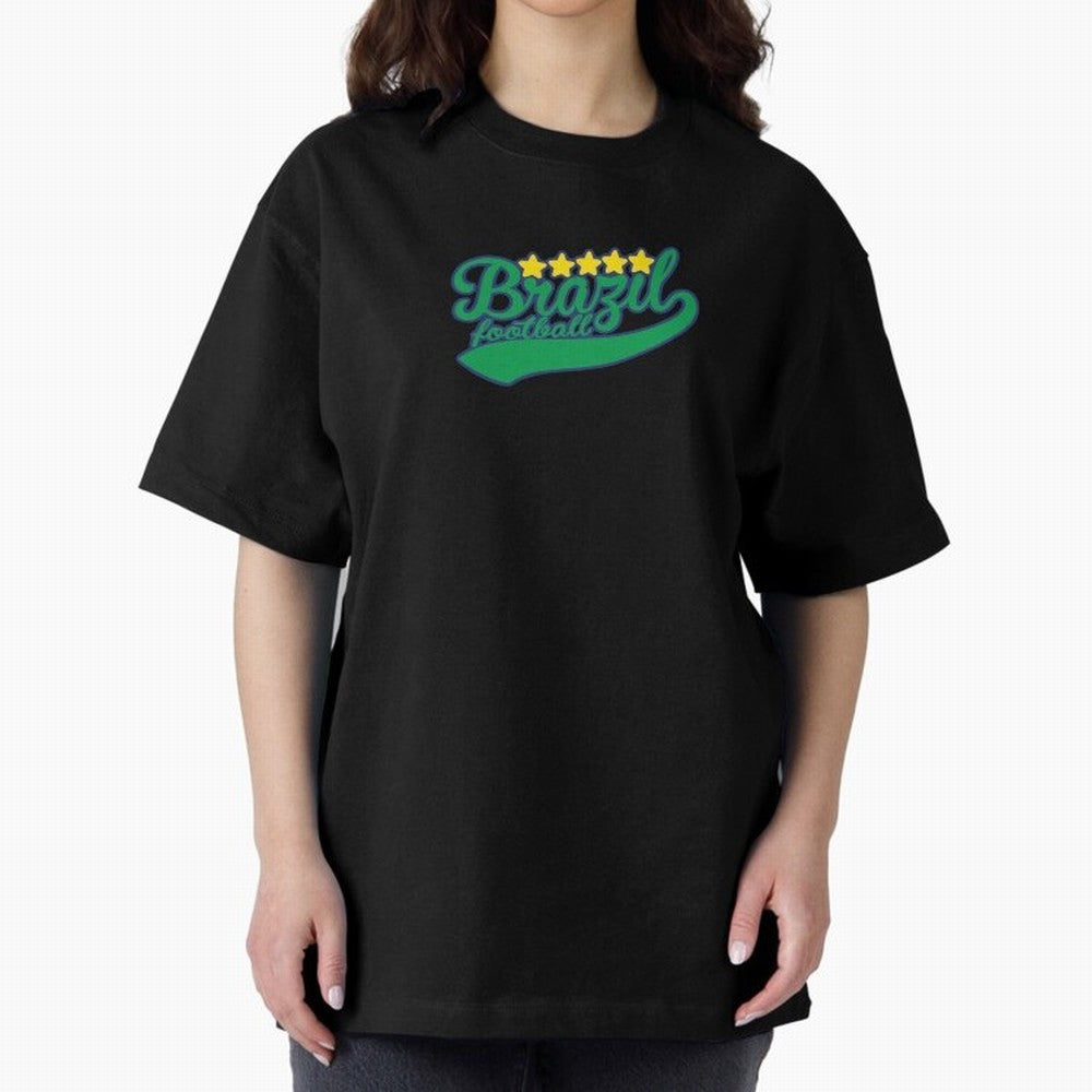 Brazil Soccer Football World Cup Vintage Oversized T-Shirt Represent Fans Who Live for FIFA World Cup 2026 USA Canada Mexico for Fans of Neymar and Argentina, Bringing Football Passion, Legendary Performances, Festival Vibes and Supporter