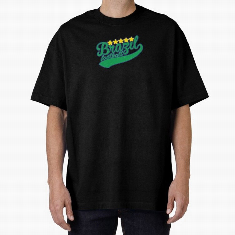 Brazil Soccer Football World Cup Vintage Oversized T-Shirt Represent Fans Who Live for FIFA World Cup 2026 USA Canada Mexico for Fans of Neymar and Argentina, Bringing Football Passion, Legendary Performances, Festival Vibes and Supporter