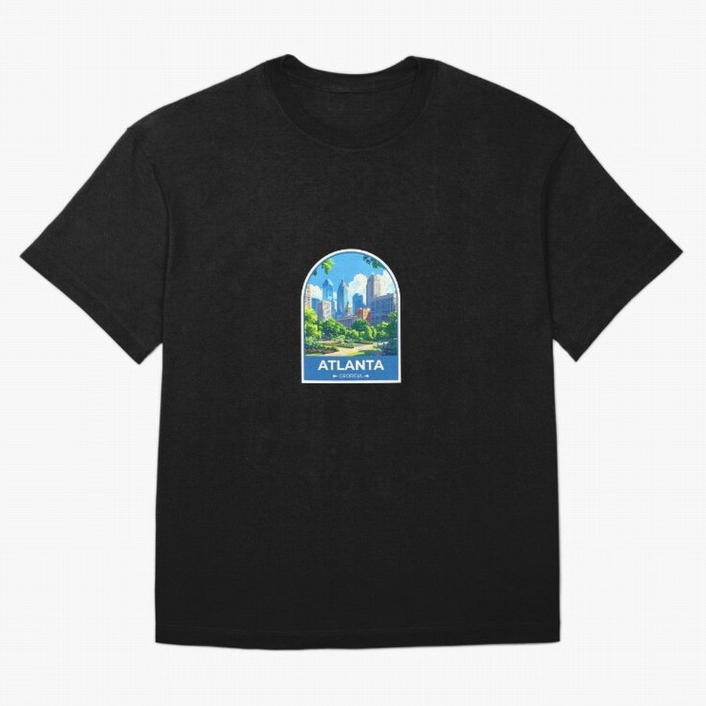 Atlanta Georgia Oversized T-Shirt Bring a Vintage Feel to Global Football Passion for FIFA World Cup 2026, Celebrating Messi, England and Germany, Goal Celebration Energy, Supporter Heritage, Football Icons and Worldwide Tournament Joy; Perfect for
