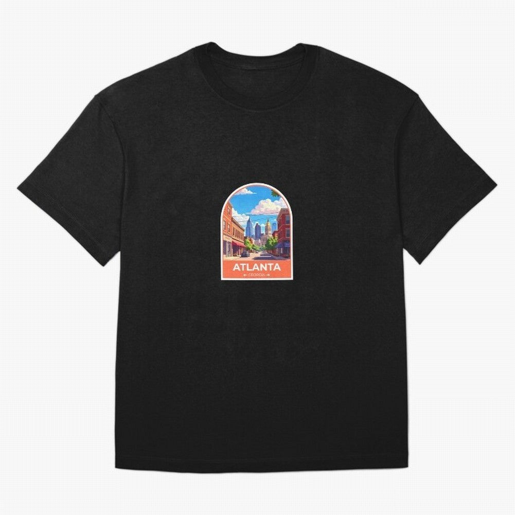 Atlanta Georgia Oversized T-Shirt Celebrate Football Heritage in FIFA World Cup 2026 USA Canada Mexico Inspired by CR7 and Messi, France Energy, Game Day Rituals, Football Legends, Country Pride and the Road to the Final; Perfect for People Who