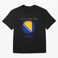 BOSNIA WORLD CUP 2026 Oversized T-Shirt Spotlight FIFA World Cup 2026 Group Stage Spirit, Centered on England, Mbappe, Global Supporter Spirit, Legendary Goals, National Colors and Tournament Celebration; Perfect for People Who Love Argentina,