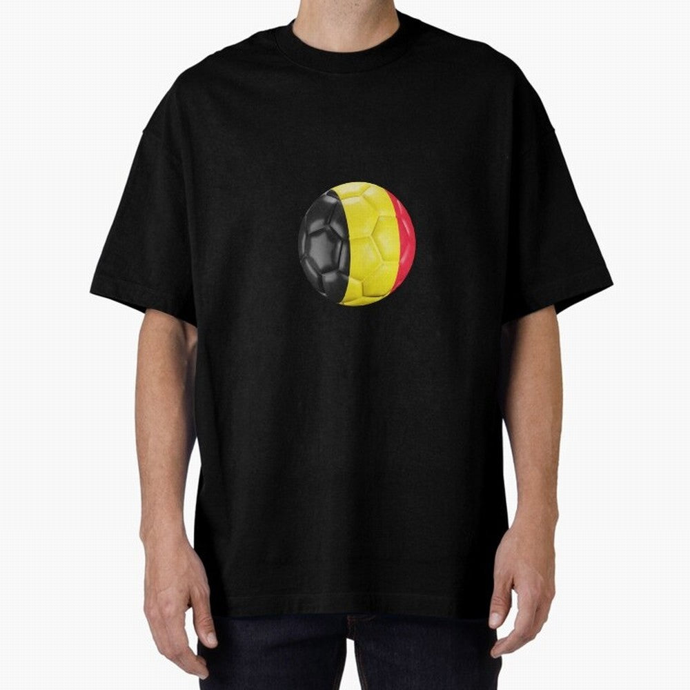 Belgium Football Oversized T-Shirt Show Love for Legendary Goals in Match Day Hype around FIFA World Cup 2026, CR7, France and Portugal, Game Day Rituals, Football Legends, Country Pride and the Road to the Final; Made for Collectors Who Enjoy