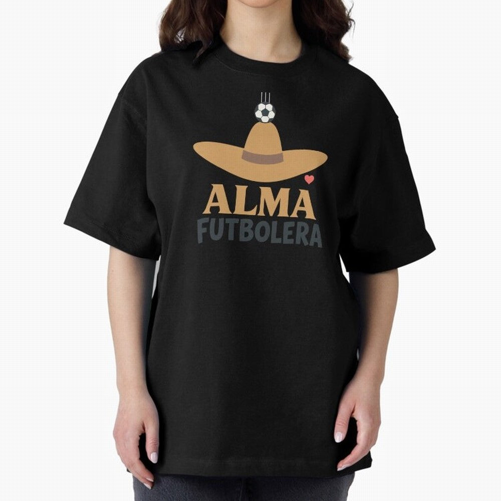 Alma Futbolera Oversized T-Shirt Join the Countdown to Match Day Hype around FIFA World Cup 2026, Haaland, Germany, Fan Favorite Moments, National Team Passion, Big Match Drama and Soccer History; Great for Watch Parties, Sports Bars, Family
