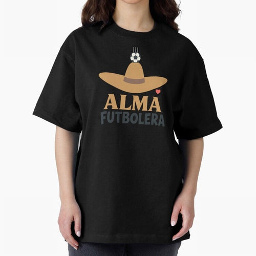 Alma Futbolera Oversized T-Shirt Join the Countdown to Match Day Hype around FIFA World Cup 2026, Haaland, Germany, Fan Favorite Moments, National Team Passion, Big Match Drama and Soccer History; Great for Watch Parties, Sports Bars, Family