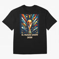 2026 World Cup The United World - Modern Geometric Art Oversized T-Shirt Celebrate National Team Dreams in the FIFA World Cup 2026 USA Canada Mexico Journey through Neymar, Haaland and Cristiano Ronaldo Highlights, Argentina Pride, Football