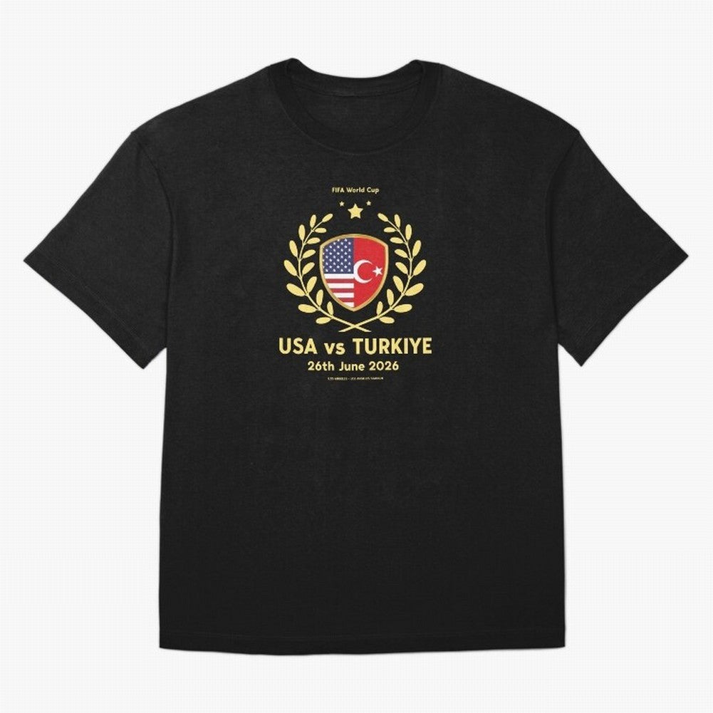 Copy of FIFA World Cup - USA v Turkiye Oversized T-Shirt Keep the Match Day Mood of FIFA World Cup 2026 USA Canada Mexico Made for Mbappe, Brazil Energy, Match Day Excitement, Supporter Culture, Golden Goals and Global Football Passion; Great for