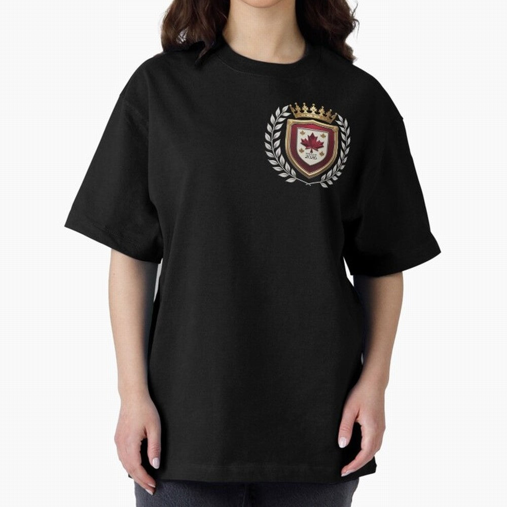 Canada World Cup 2026 Oversized T-Shirt Show Fan Pride Across the FIFA World Cup 2026 Journey through Messi Highlights, Argentina, France and Brazil Pride, Champion Mindset, Group Stage Buzz, Knockout Tension and Passionate Fan Culture; Made for
