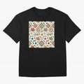 2026 World Cup Unity: Aztec & Maple Soccer Pattern Oversized T-Shirt Join the Global Buzz around Match Day Hype around FIFA World Cup 2026, Messi and Cristiano Ronaldo, England, France and Netherlands, Retro Football Energy, Iconic Rivalries,