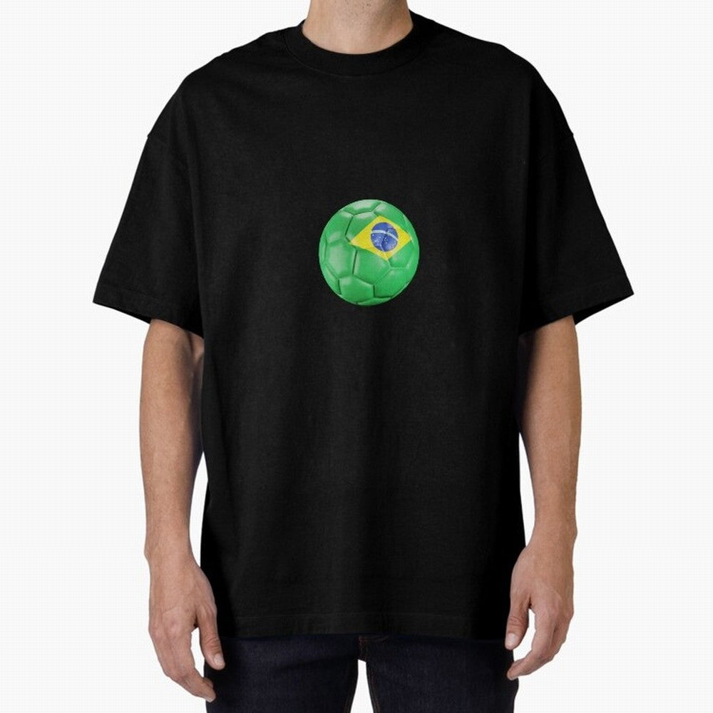 Brazil Oversized T-Shirt Support Iconic Players in FIFA World Cup 2026 Group Stage Celebrating Mbappe and Neymar, Argentina, France and Brazil Energy, Goal Celebration Energy, Supporter Heritage, Football Icons and Worldwide Tournament Joy; Ideal