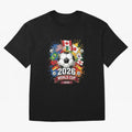 2026 World Cup Soccer Flags Graphic Oversized T-Shirt Bring Match Day Fire to Match Day Hype around FIFA World Cup 2026 USA Canada Mexico, CR7 and Messi, Germany, Soccer Culture, Superstar Moments, National Team Dreams and Competitive Fire; Great