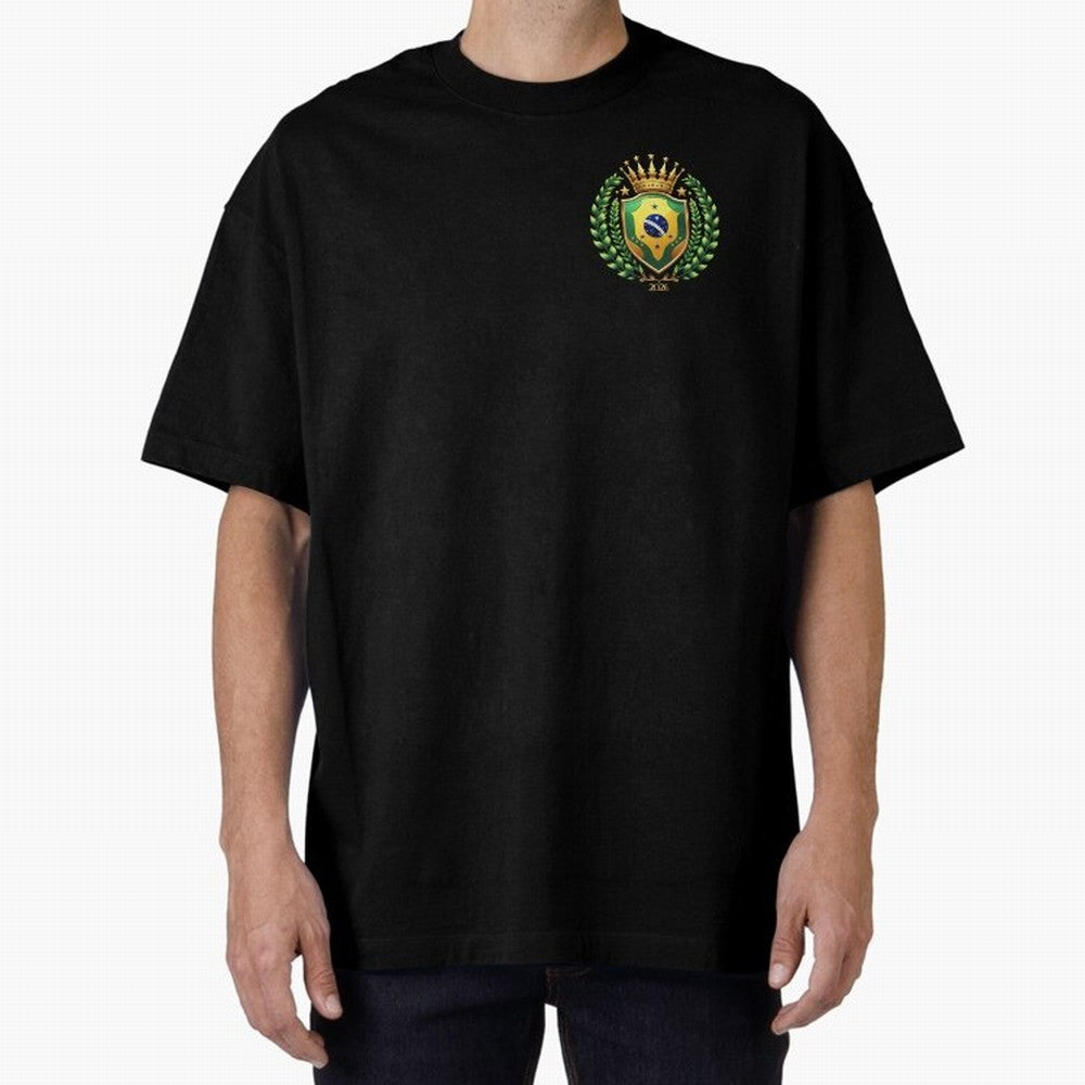 Brazil World Cup 2026 Oversized T-Shirt Get Ready for FIFA World Cup 2026 Filled with Mbappe and Neymar, England Energy, Tournament Hype, Historic Matchups, Family Viewing Parties and Global Sports Pride; Perfect for Supporters Who Want Bold