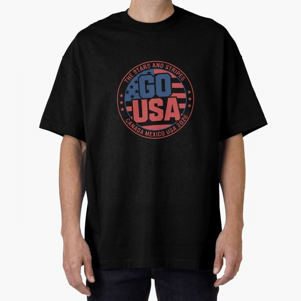 2026 USA Soccer Mexico Canada Oversized T-Shirt Bring a Vintage Feel to the FIFA World Cup 2026 Group Stage Journey through Cristiano Ronaldo, Haaland and CR7 Highlights, Brazil, Portugal and Argentina Pride, Tournament Hype, Historic Matchups,
