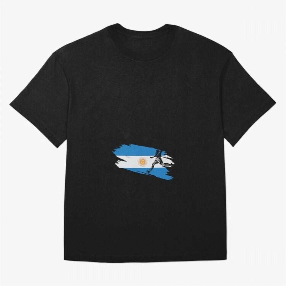 Argentina 2026 ¨C Muchachos ¨C Rumbo a la Cuarta en USA 2026 Oversized T-Shirt Honor Football Greatness during Match Day Hype around FIFA World Cup 2026, CR7 and Messi, Portugal, Vintage Soccer Flavor, Modern Football Stars, National Flags and