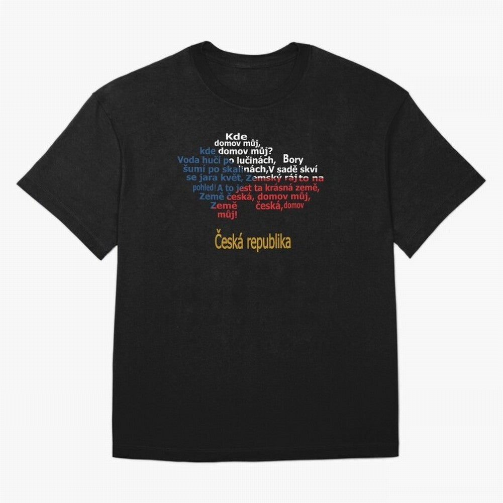 ?esk¨¢ republika (Anthem, map, and flag) Oversized T-Shirt Carry Global Football Passion for FIFA World Cup 2026, Featuring Messi, CR7 and Mbappe, France, Sports Nostalgia, International Competition, Famous Players and Unforgettable Victories; Made