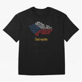 ?esk¨¢ republika (Anthem, map, and flag) Oversized T-Shirt Carry Global Football Passion for FIFA World Cup 2026, Featuring Messi, CR7 and Mbappe, France, Sports Nostalgia, International Competition, Famous Players and Unforgettable Victories; Made