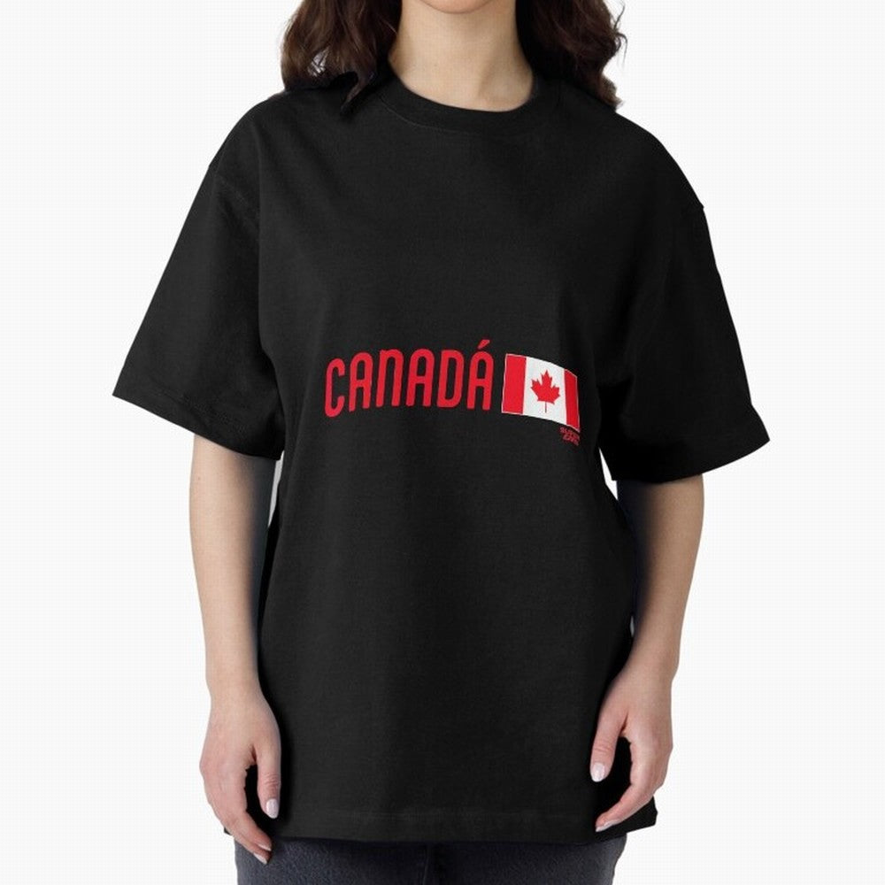 2026 Canada Soccer Fan World Cup Oversized T-Shirt Celebrate the Road through Match Day Hype around FIFA World Cup 2026 Group Stage, Messi and Cristiano Ronaldo, Brazil, Portugal and Argentina, Stadium Memories, Football Loyalty, International