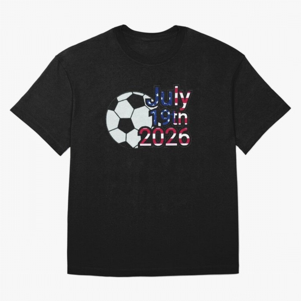 2026 USA Oversized T-Shirt Step into FIFA World Cup 2026 Group Stage Driven by Messi, Neymar and Mbappe, England, France and Netherlands Energy, Football Festival Excitement, Trophy Ambitions, Country Rivalries and Star Player Buzz; Great for Watch