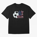 2026 USA Oversized T-Shirt Step into FIFA World Cup 2026 Group Stage Driven by Messi, Neymar and Mbappe, England, France and Netherlands Energy, Football Festival Excitement, Trophy Ambitions, Country Rivalries and Star Player Buzz; Great for Watch