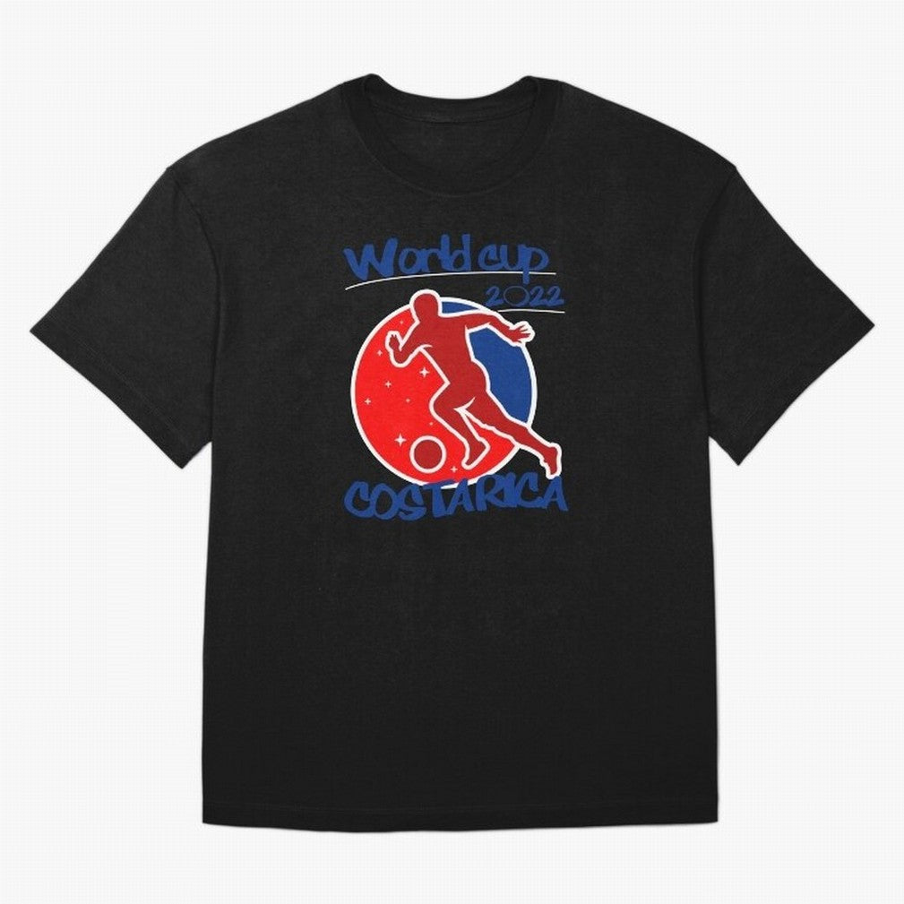 Costa Rica World Cup 2022 Oversized T-Shirt Remember Iconic Moments from FIFA World Cup 2026 USA Canada Mexico Spirit, Featuring France and Portugal, Messi, Retro Football Energy, Iconic Rivalries, Trophy Chase Drama and Stadium Atmosphere; Created