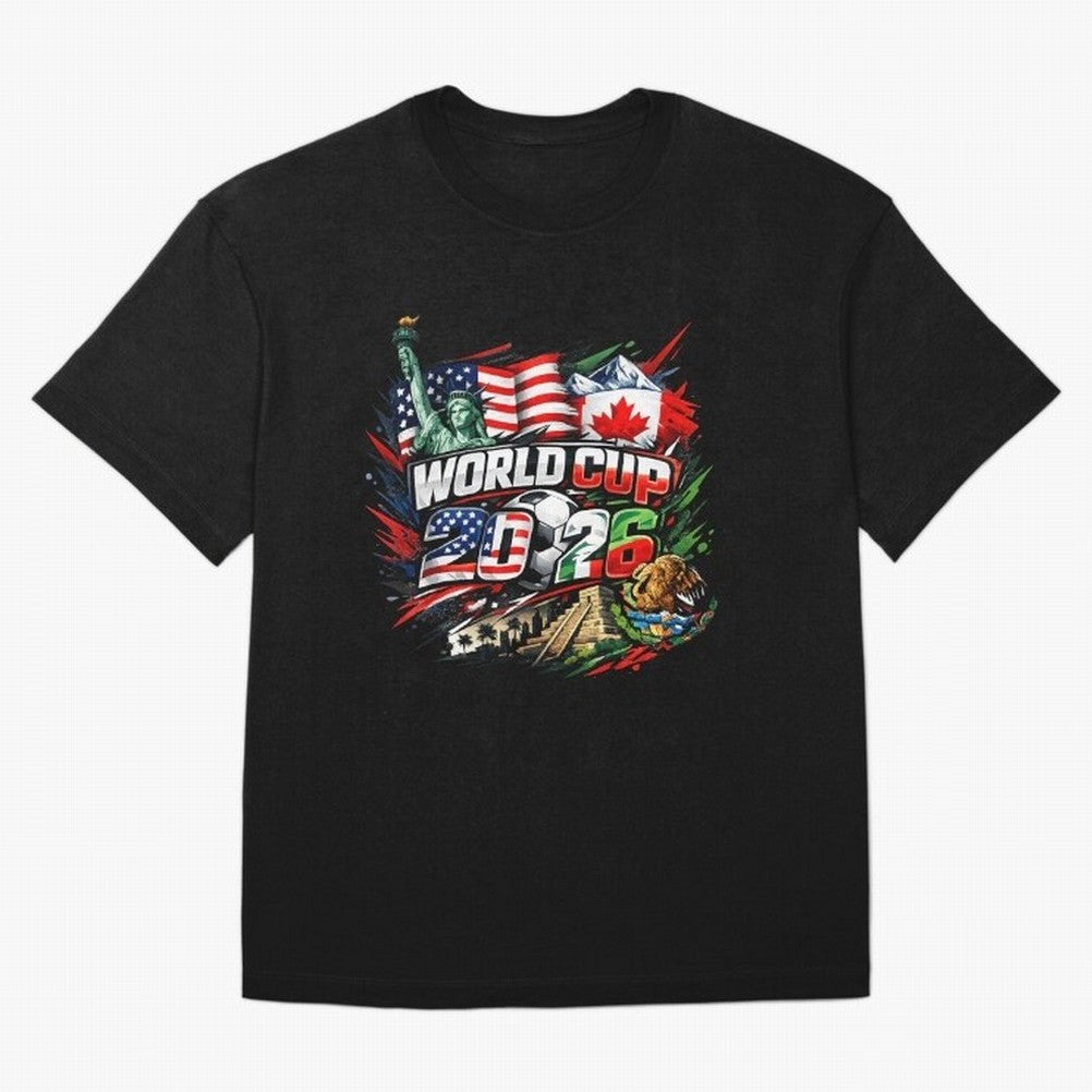 2026 North America Football Championship Oversized T-Shirt Join the Global Buzz around Global Football Passion for FIFA World Cup 2026 USA Canada Mexico, Centered on Cristiano Ronaldo, Haaland and CR7, England, Championship Spirit, Famous Goals,